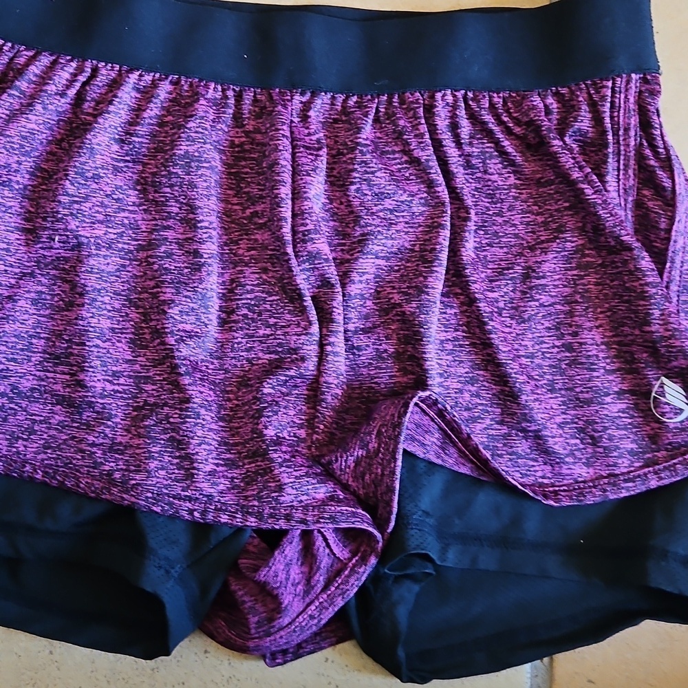 Icyzone Womans Athletic Shorts Built In Biker Shorts Size M - Picture 4 of 8